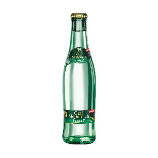 Graf Metternich Finest Mineralwasser 0,25 l Classic in der Glasflasche
