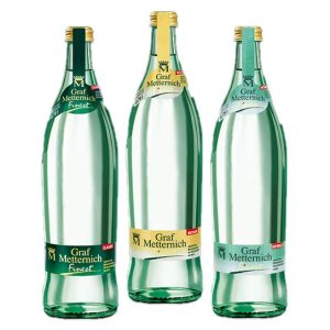 Graf Metternich Finest Mineralwasser 0,75 l in der Glasflasche