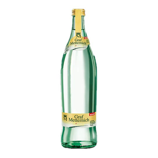 Graf Metternich Finest Mineralwasser 0,75 l Medium in der Glasflasche