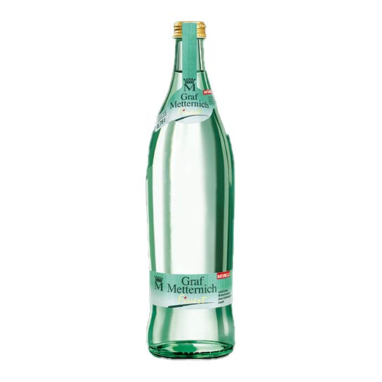 Graf Metternich Finest Mineralwasser 0,75 l Naturelle in der Glasflasche